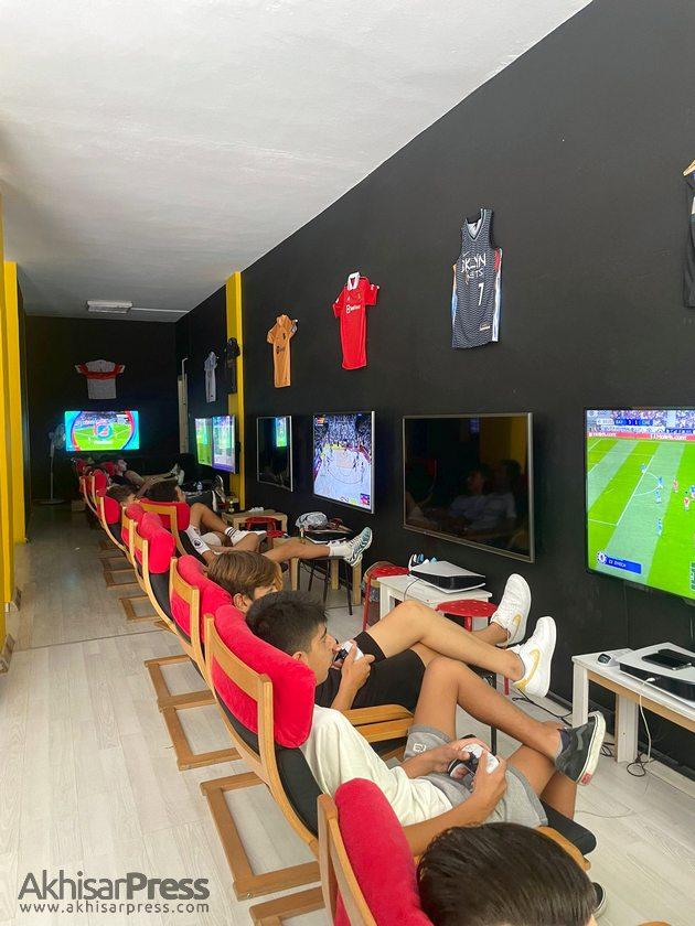 Youth-oriented gaming console area